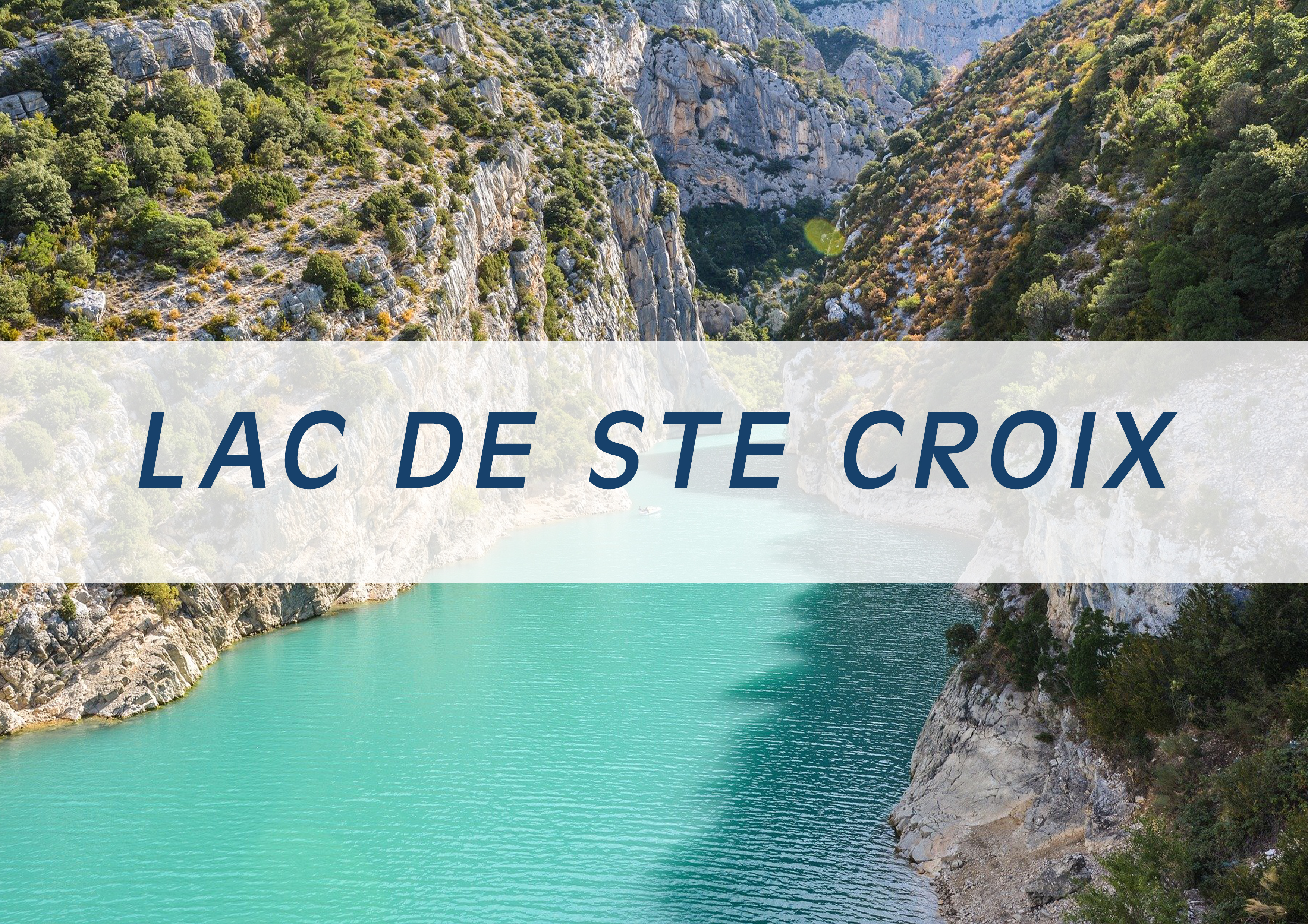 Overview of Lac de Sainte Croix - Heli Land & Sea - Heli Air Monaco